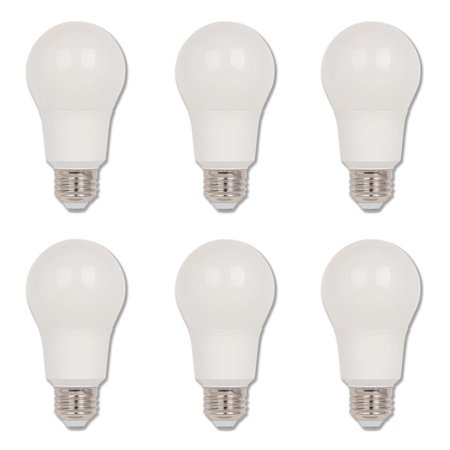 WESTINGHOUSE Bulb LED Dimmablemable 9W 120V A19 Omni 3000K Bright White E26 Med Base, 6PK 5133120